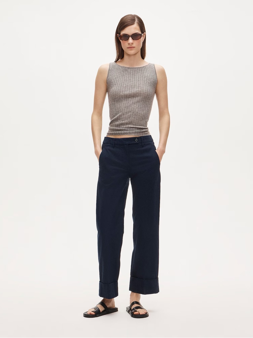 J Crew Cuffed chino pant